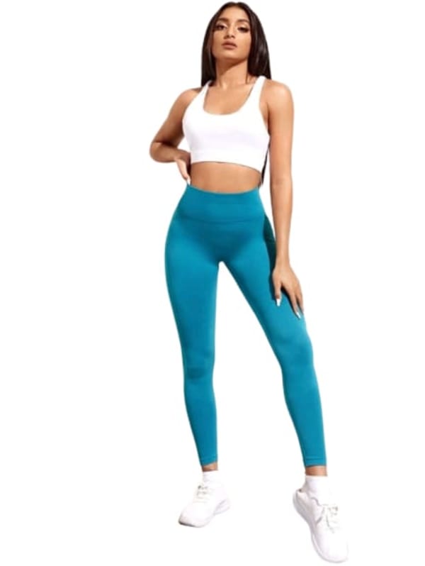 High Waisted thick band seamless sports tights