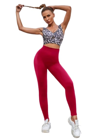 High Waisted thick band seamless sports tights