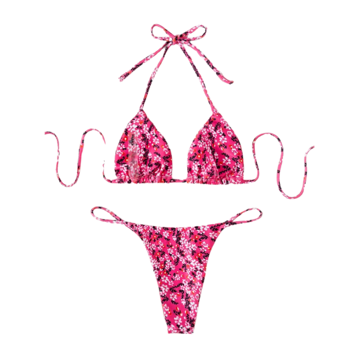 Ditsy Floral Triangle Bikini Set