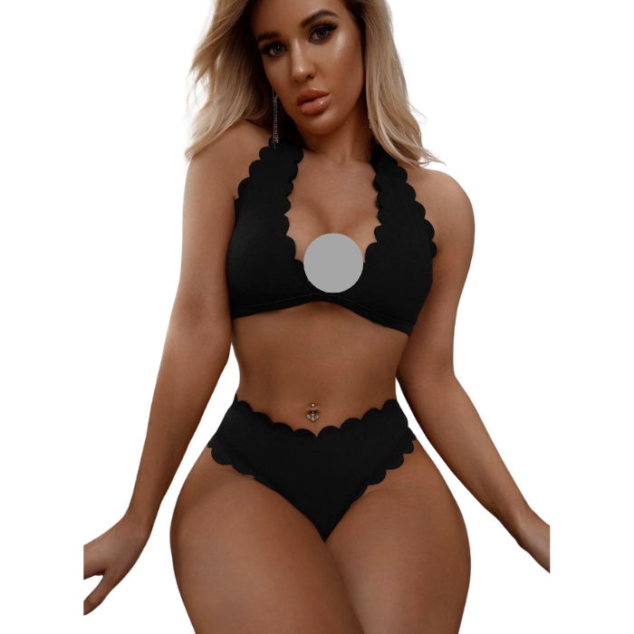 Trim Halter Bikini Set
